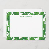 バナナリーフフラットノートカード ノートカード (正面/裏面)