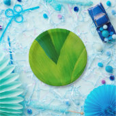 バナナリーフプリント ペーパープレート (パーティー)