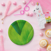 バナナリーフプリント ペーパープレート (パーティー)