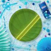 バナナリーフマクロ ペーパープレート (パーティー)