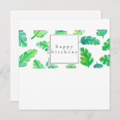 バナナリーフ誕生日カード サンキューカード (正面/裏面)