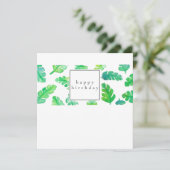 バナナリーフ誕生日カード サンキューカード (スタンド正面)