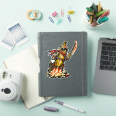 バナナロケット浪人 - ヴィンテージ宇宙探検家 シール (iPadカバー)