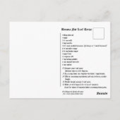 バナナローフレシピ ポストカード (裏面)