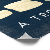 バナナヴィンテージフルーツラベルポスター ポスター (角)