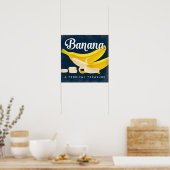 バナナヴィンテージフルーツラベルポスター ポスター (キッチン)