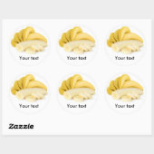 バナナ一束 ラウンドシール (シート)