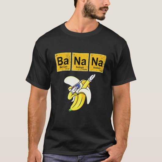 バナナ元素四角化学科学教師 Tシャツ (正面)