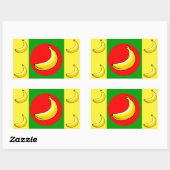 バナナ共和国国旗 長方形シール (シート)