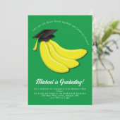 バナナ卒業パーティー招待状 招待状 (スタンド正面)
