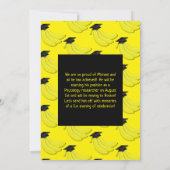 バナナ卒業パーティー招待状 招待状 (裏面)