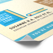 バナナ対クッキーシーティインフォグラフィック ポスター (角)