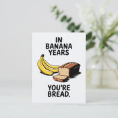 バナナ年間のあなたはのパンおもしろい誕生日 ポストカード (スタンド正面)