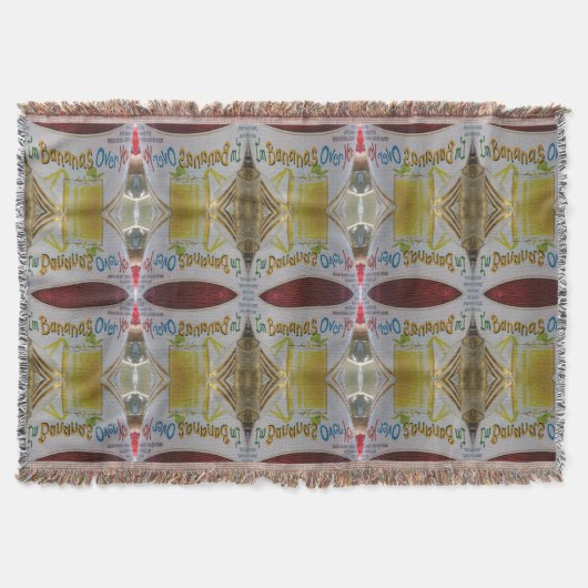 バナナ投げ毛布 | m3galleryStudio スローブランケット (正面)