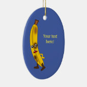 バナナ氏は面白くない – 名前を付ける セラミックオーナメント (右)