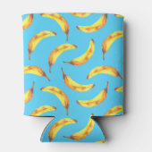 バナナ水彩パターン 缶クーラー (裏面)