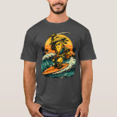 バナナ浪人サーファー — ヴィンテージサマーウォリアー Tシャツ (正面)
