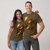 バナナ浪人ハロウィンナイト - スパイキーな戦士レトロ Tシャツ (ユニセックス)
