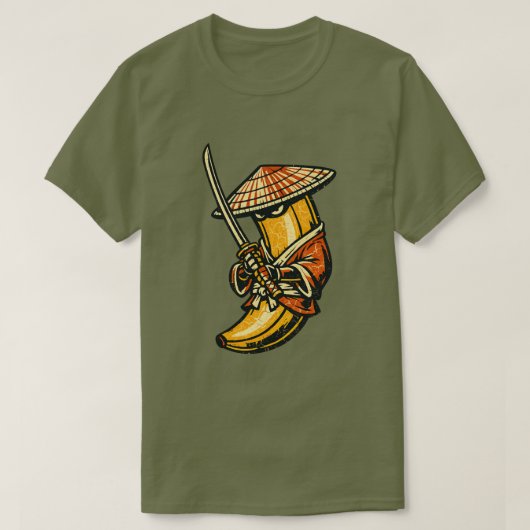 バナナ浪人 - 放浪の侍 フニーフルーツ Tシャツ (デザイン正面)