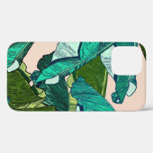 バナナ熱帯葉のシームレスパターン Case-Mate iPhoneケース (裏面 (横))