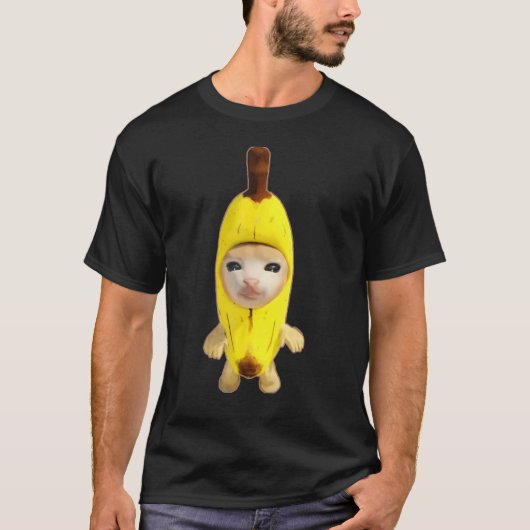 バナナ猫 Tシャツ (正面)