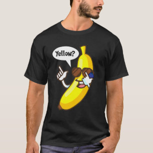 バナナ留守番電話イエローサングラス夏 Tシャツ