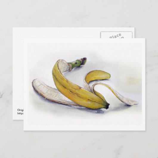 バナナ皮はがき ポストカード (正面/裏面)