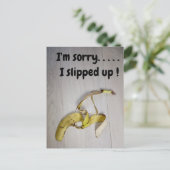 バナナ皮はがき ポストカード (スタンド正面)