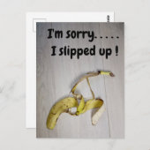 バナナ皮はがき ポストカード (正面/裏面)