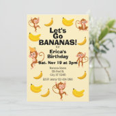バナナ祭り、黄色いサル誕生日 招待状 (スタンド正面)