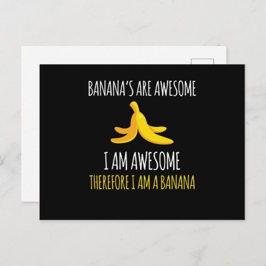 バナナ素晴らしはバナナの果実 ポストカード (正面/裏面)