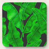バナナ葉の模様 コースター (正面)
