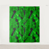 バナナ葉の模様 タペストリー (正面)