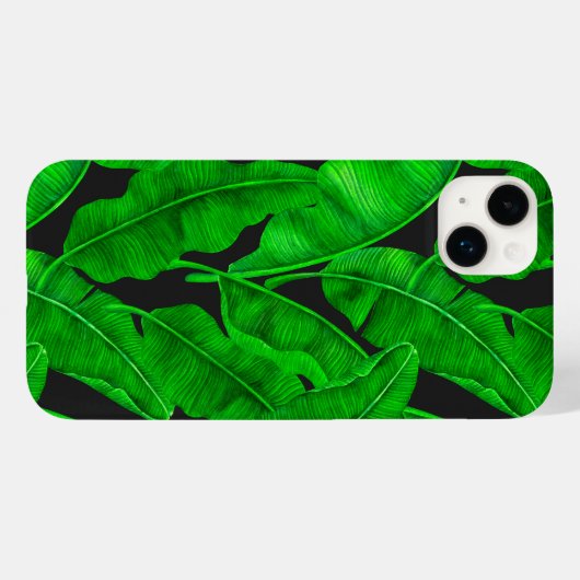 バナナ葉の模様 Case-Mate iPhoneケース (裏面 (横))