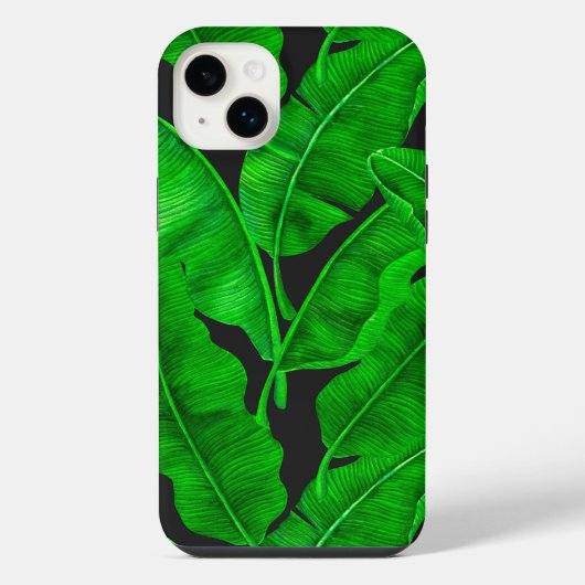 バナナ葉の模様 iPhoneケース (裏面)