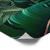 バナナ葉アートプリントポスター ポスター (角)