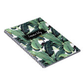 バナナ葉パームトロピカルスパイラルノート ノートブック (右側)