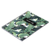 バナナ葉パームトロピカルスパイラルノート ノートブック (左側)