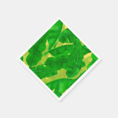 バナナ葉水彩模様 スタンダードカクテルナプキン (角)