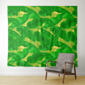バナナ葉水彩模様 タペストリー (インサイチュ(横))