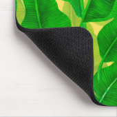 バナナ葉水彩模様 マウスパッド (コーナー)