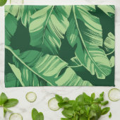 バナナ葉2 キッチンタオル (折り畳み)