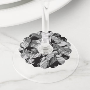 バナナ葉3 ワイングラスタグ