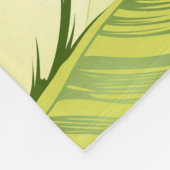 バナナ葉4 フリースブランケット (角)