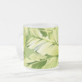 バナナ葉5 フロストグラスマグカップ (正面左)