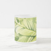 バナナ葉5 フロストグラスマグカップ (中央)