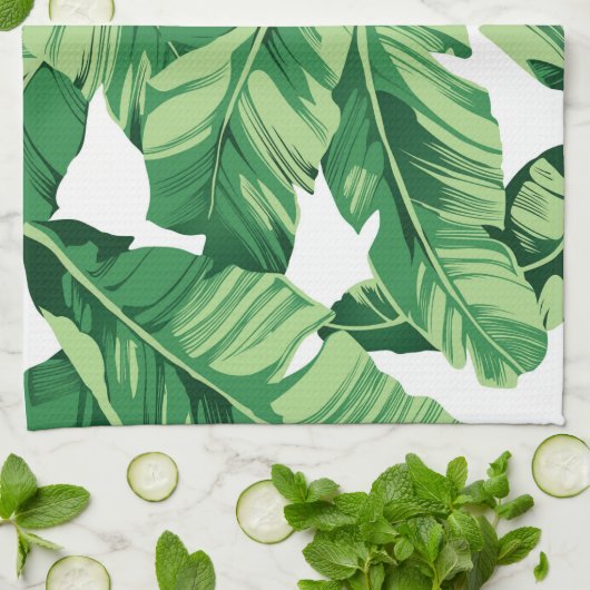 バナナ葉 キッチンタオル (折り畳み)