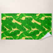 バナナ葉 ビーチタオル (正面)