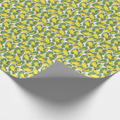 バナナ葉:熱帯果実パターン ラッピングペーパー (角)