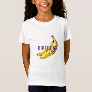 バナナ誕生日EDITABLE熟したバナナ Tシャツ